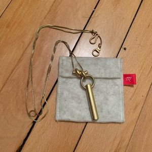 Madewell Knotshine Bar Necklace